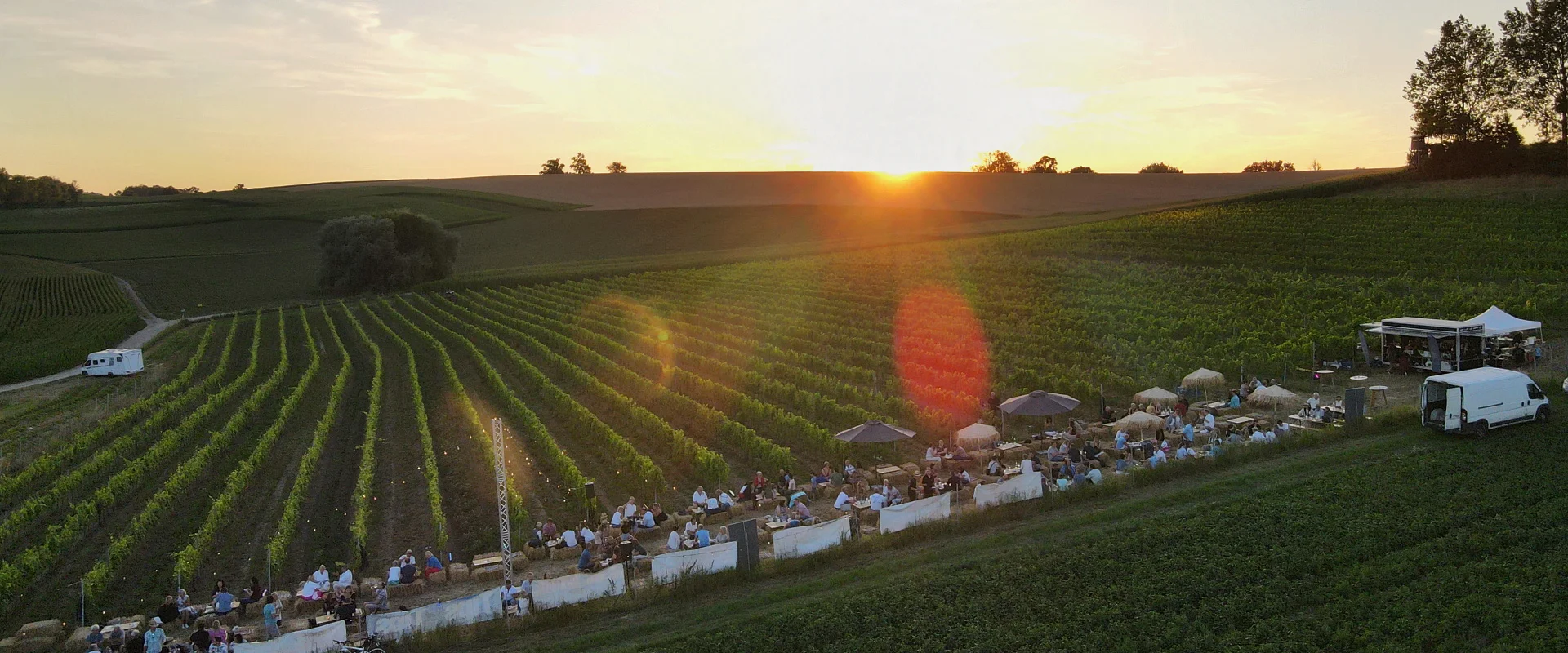 Bezaubernde Location beim LIVE im Weingarten in Gumpolding
