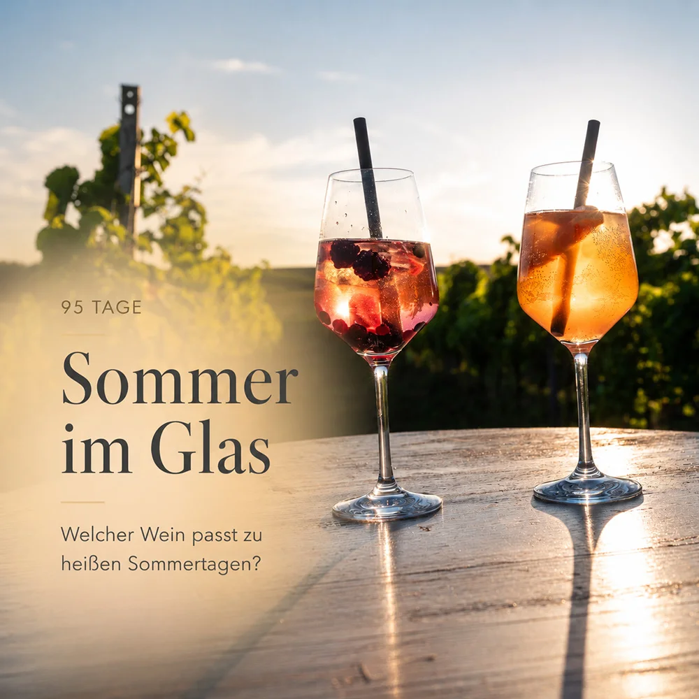 Ein Glas Wien zum Sonnenuntergang