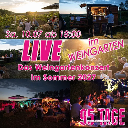 Live-Musik bei 95 Tage Eventlocation im Weingarten