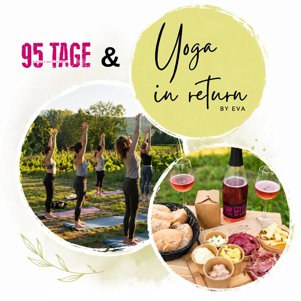 Yoga im Weingarten mit Eva