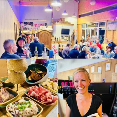 Innenraum der 95Tage Buschenschank – gemütliche Gaststube