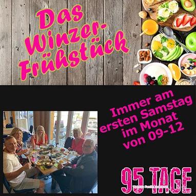 Das Winzerfrühstück immer am ersten Samstag des Monats