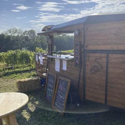 Mobile Bar im Weingarten