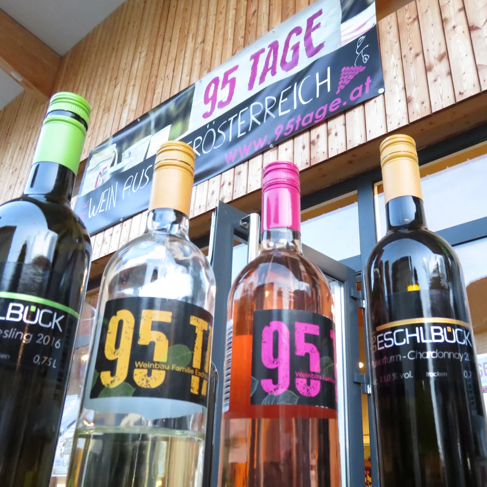 Weine der Linien 95Tage und Der Eschlböck aus Oberösterreich