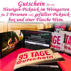 Gutschein für das Heurigenpicknick im 95Tage  Weingarten in Traun